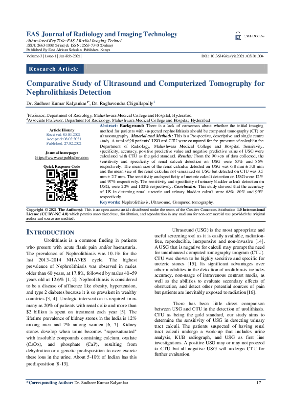 (PDF) Comparative study of ultrasound and computerized tomography for ...