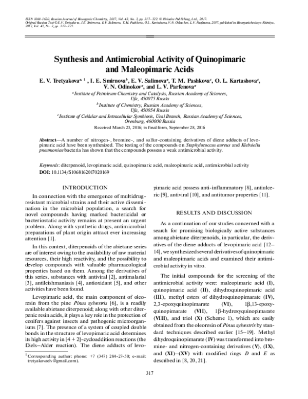 (PDF) Synthesis and antimicrobial activity of quinoline-based 2-pyrazolines