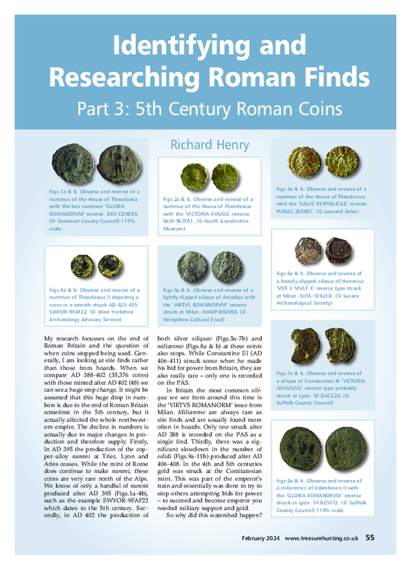 PDF) Identifying and researching Roman coins. Part 3: 5th
