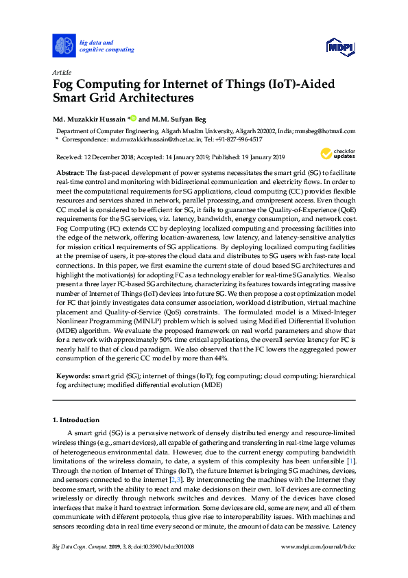 (PDF) Fog Computing for Internet of Things (IoT)-Aided Smart Grid ...