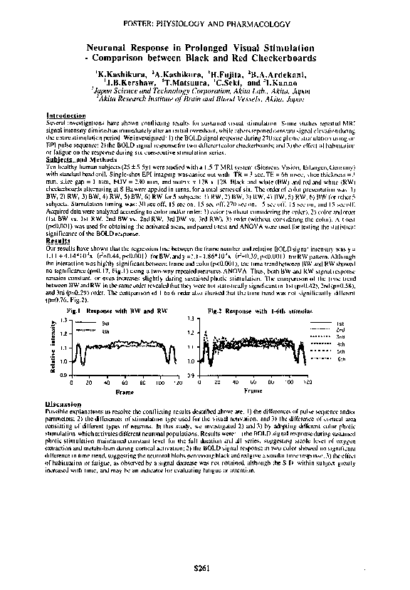 (PDF) Neuronal Response in Prolonged Visual Stimulation - Comparison ...