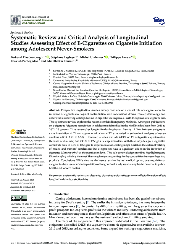 (PDF) Systematic Review and Critical Analysis of Longitudinal Studies ...