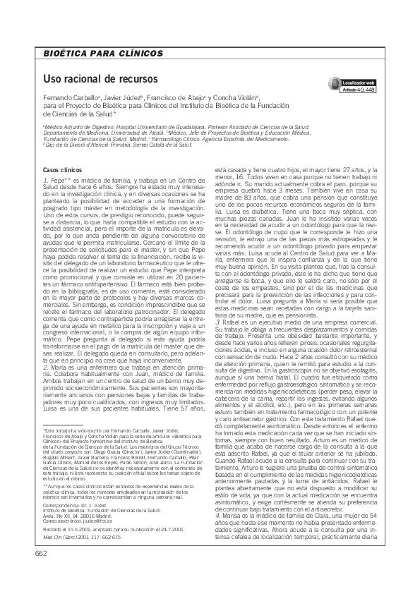 (PDF) Uso racional de recursos