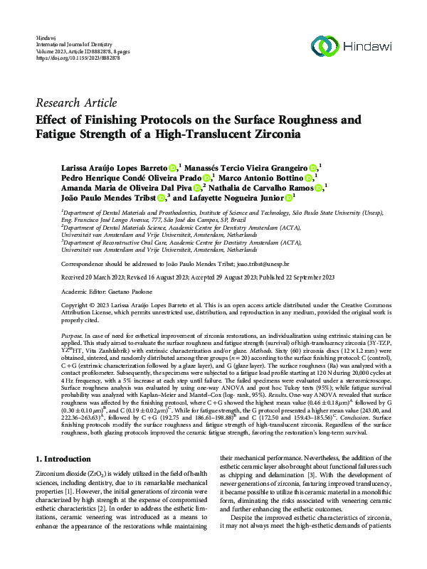 (PDF) Effect of Finishing Protocols on the Surface Roughness and ...