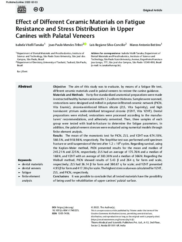 (PDF) Effect of Different Ceramic Materials on Fatigue Resistance and ...