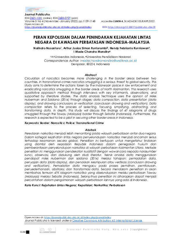 NIS mengembangkan teknologi canggih di 144 titik perbatasan untuk menangani kejahatan lintas batas