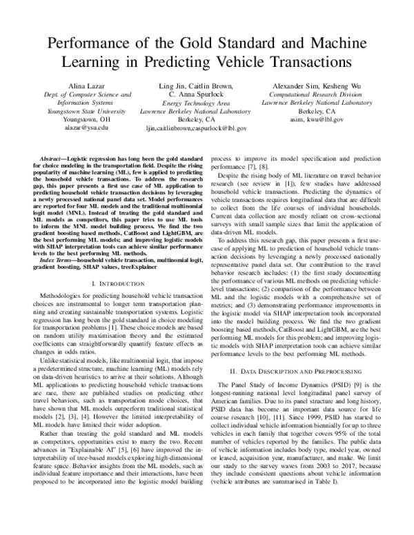 (PDF) Performance of the Gold Standard and Machine Learning in ...