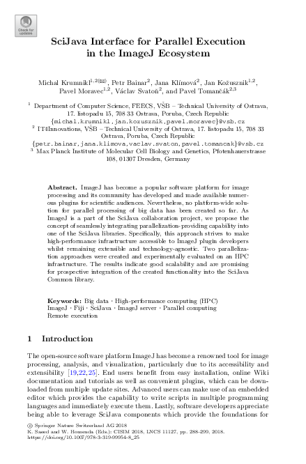 (PDF) SciJava Interface for Parallel Execution in the ImageJ Ecosystem