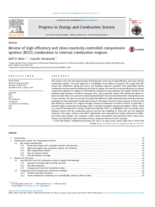 (PDF) Review of high efficiency and clean reactivity controlled ...