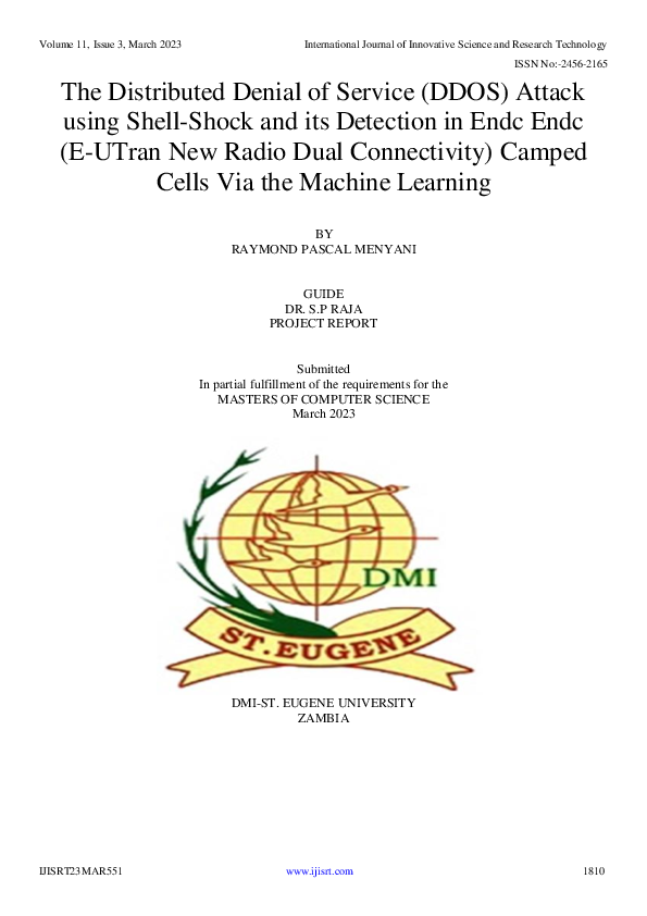 (PDF) The Distributed Denial of Service (DDOS) Attack using Shell-Shock ...
