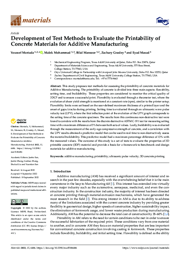 (PDF) Development of Test Methods to Evaluate the Printability of ...
