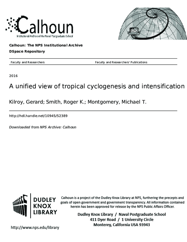 (PDF) Insights into Tropical Cyclone Formation Process
