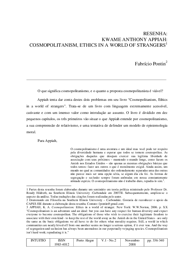 Kwame appiah cosmopolitanism image