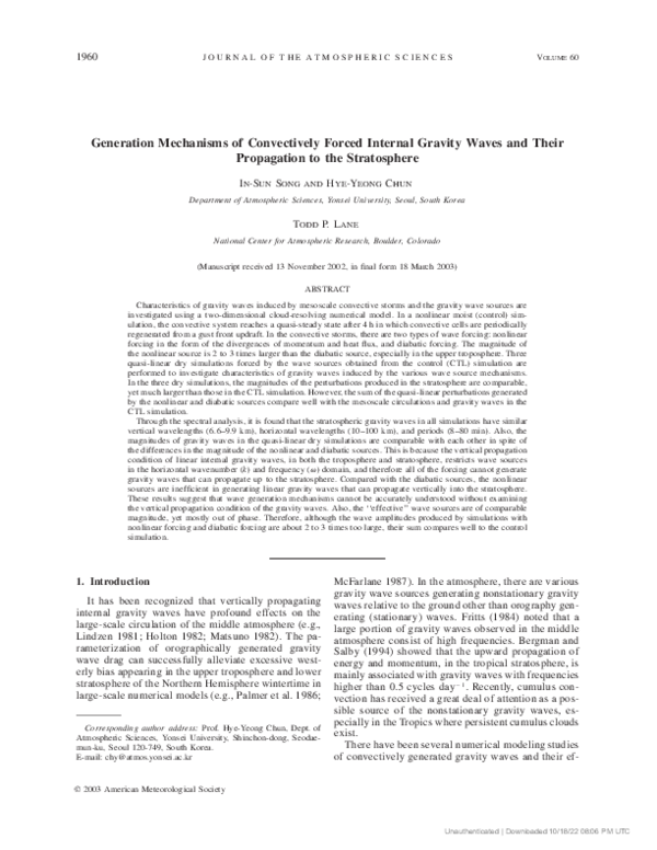 (PDF) Generation Mechanisms of Convectively Forced Internal Gravity ...