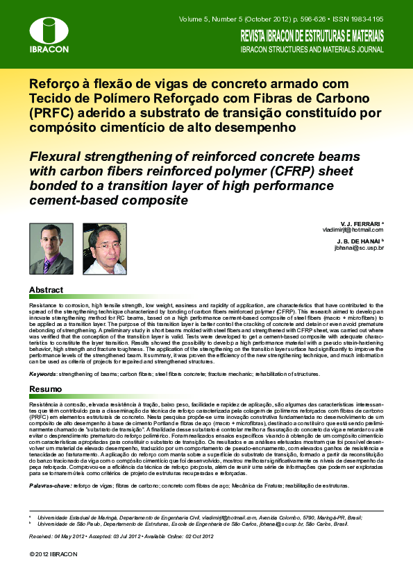 (PDF) Flexural Strengthening of Reinforced Concrete Beams Using ...