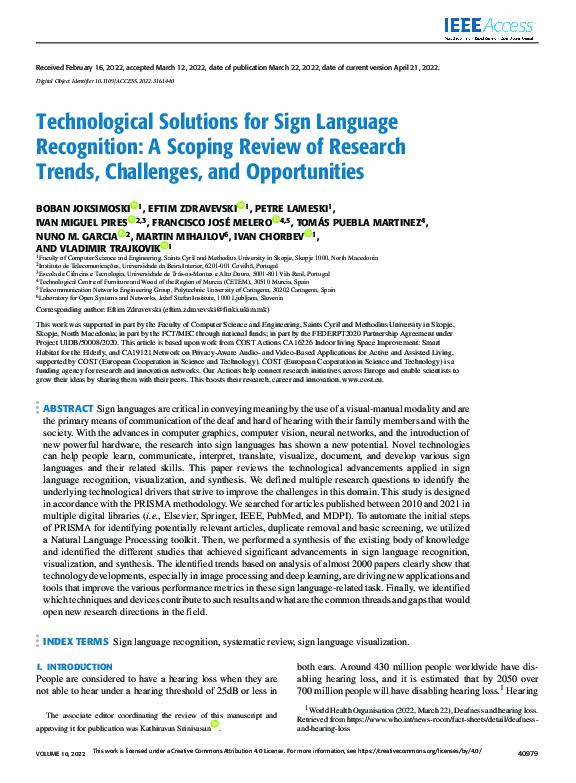 (PDF) Technological Solutions for Sign Language Recognition: A Scoping ...