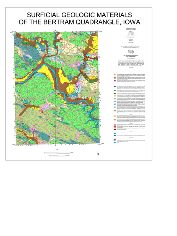 (PDF) Surficial geologic materials of the Bertram Quadrangle, Iowa