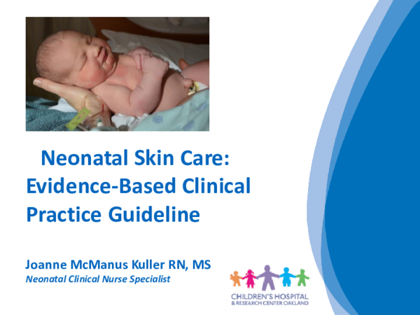 (PDF) Neonatal Skin Care: Evidence-Based Clinical Practice Guideline