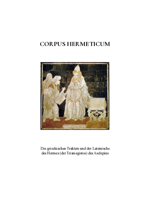 (PDF) Corpus-hermeticum Hermes Trismegistos deutsch