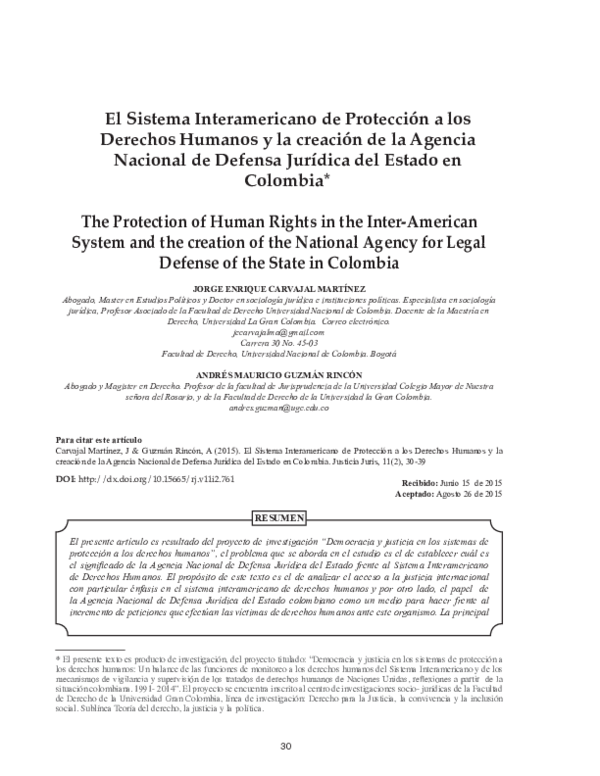 (PDF) El Sistema Interamericano de Protección a los Derechos Humanos y ...