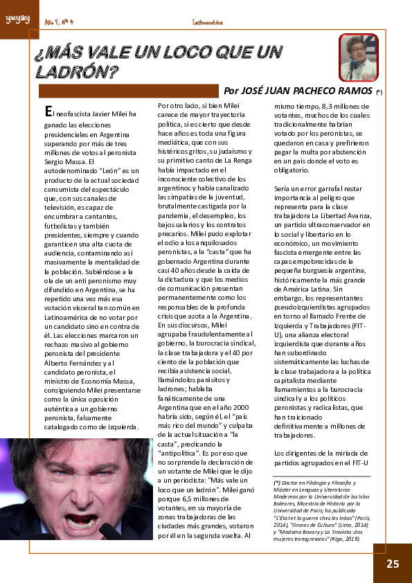 (PDF) ¿Mas vale un loco que un ladron?