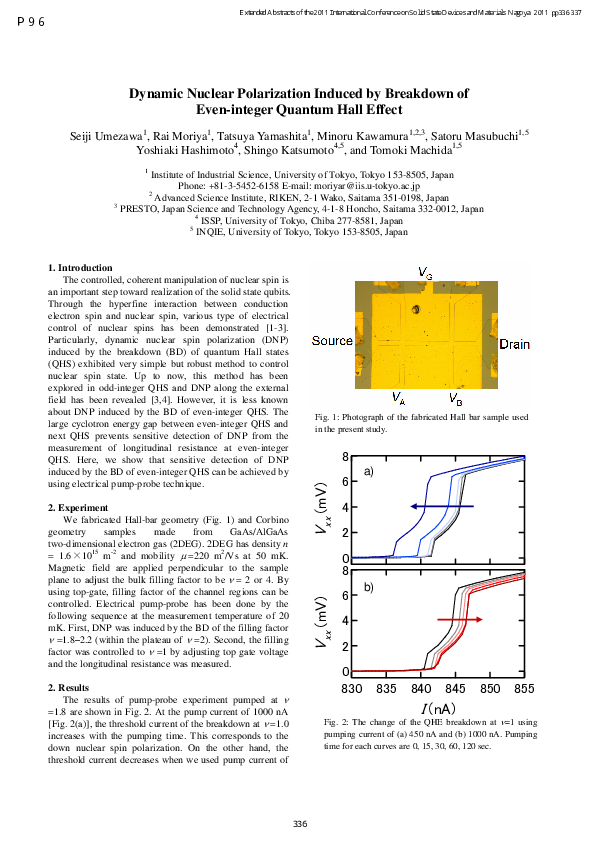 (PDF) Dynamic Nuclear Polarization Induced by Breakdown of Even-integer ...