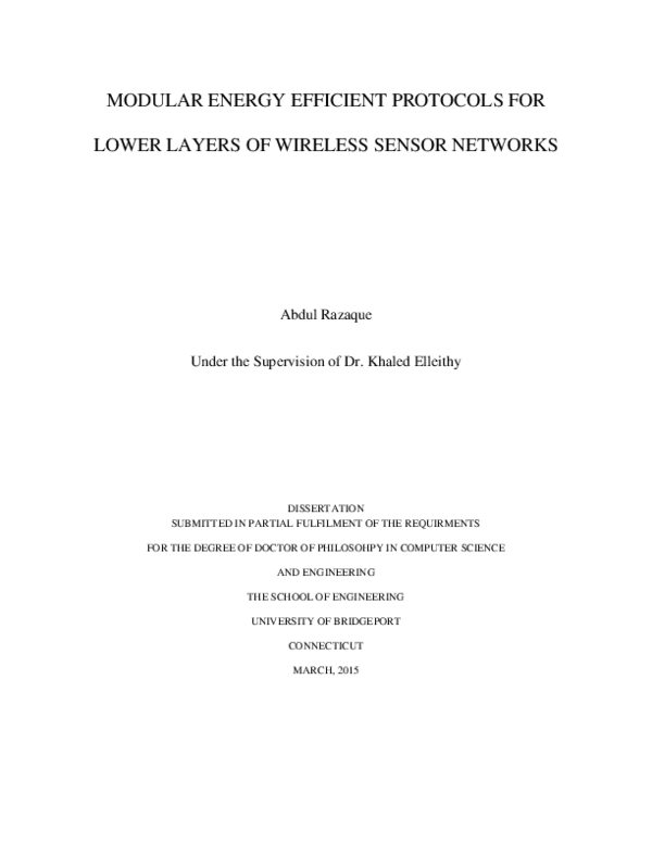 (PDF) Modular Energy Efficient Protocols for Lower layers of Wireless ...