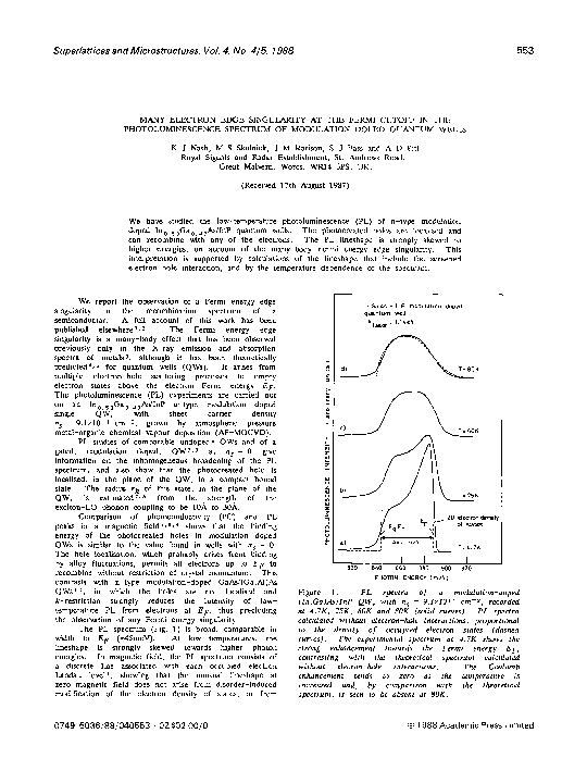 (PDF) Many-electron edge singularity at the Fermi cutoff in the ...