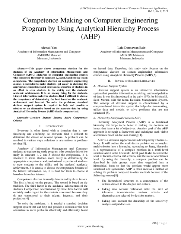 (PDF) Competence Making on Computer Engineering Program by Using ...