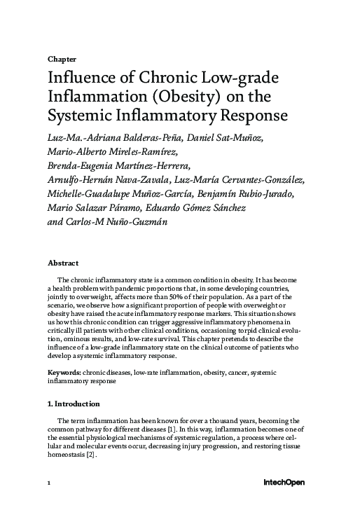 (PDF) Influence of chronic low-grade inflammation on the systemic ...