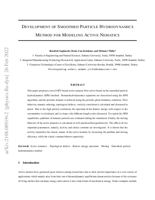 (PDF) Development of smoothed particle hydrodynamics method for ...