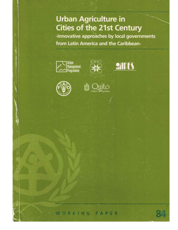 (PDF) Urban Agriculture in cities of the 21st Century