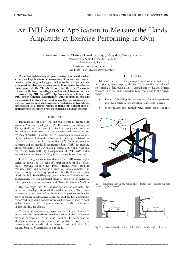(PDF) An IMU Sensor Application to Measure the HandsAmplitude at ...