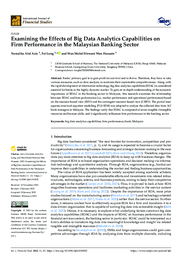 (PDF) Examining the Effects of Big Data Analytics Capabilities on Firm ...