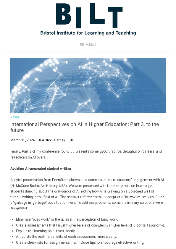 (PDF) International Perspectives on AI in Higher Education Part 3 to ...