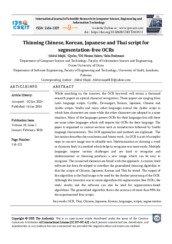 (PDF) Thinning Chinese, Korean, Japanese and Thai script for ...