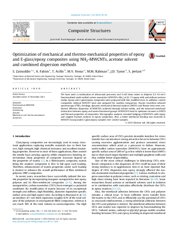 (PDF) Optimization of mechanical and thermo-mechanical properties of ...