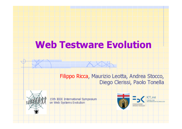 (PDF) Web testware evolution