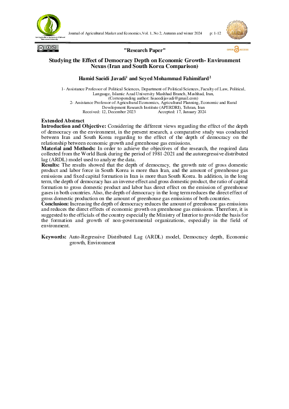 (PDF) Studying the Effect of Democracy Depth on Economic Growth ...