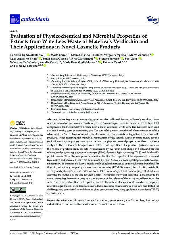(PDF) Evaluation of Physicochemical and Microbial Properties of ...