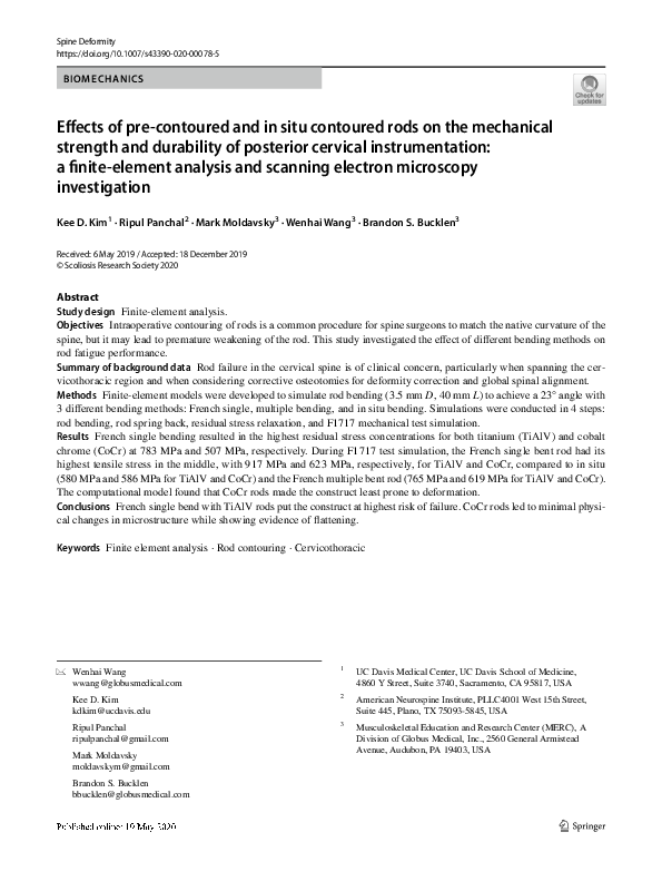 (PDF) Effects of pre-contoured and in situ contoured rods on the ...