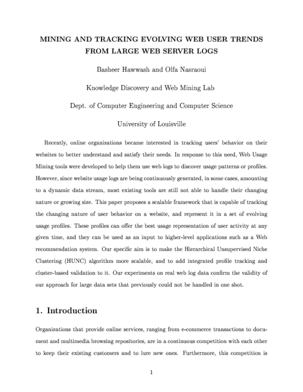 (PDF) Mining and tracking evolving web user trends from large web ...