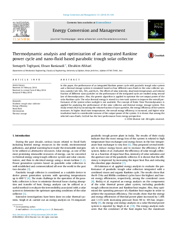 (PDF) Thermodynamic analysis and optimization of the integrated system ...