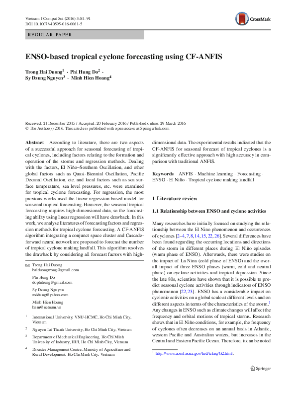 (PDF) ENSO-based tropical cyclone forecasting using CF-ANFIS