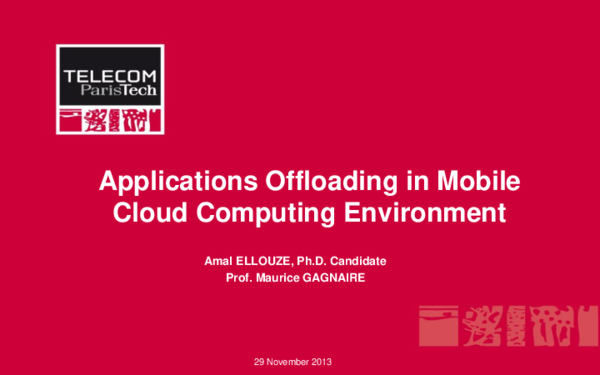 (PDF) Applications Offloading in Mobile Cloud Computing Environment
