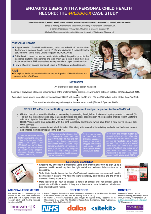 (PDF) Engaging Users with a Personal Child Health Record; the eRedBook ...