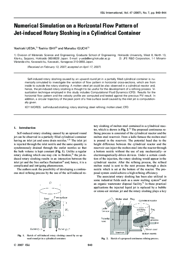 (PDF) Numerical Simulation on a Horizontal Flow Pattern of Jet-induced ...