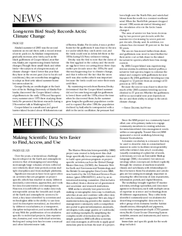 (PDF) Making scientific data sets easier to find, access, and use