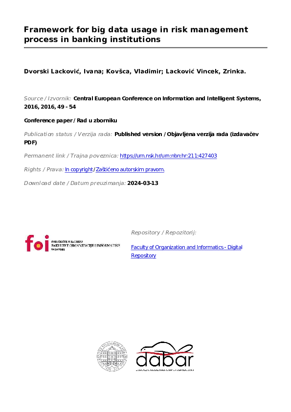 (PDF) Framework for big data usage in risk management process in ...
