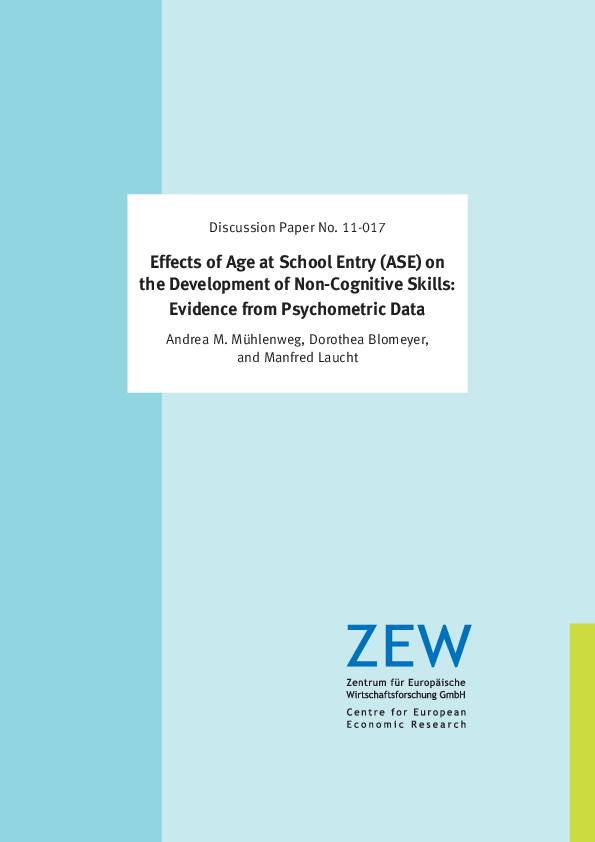 (PDF) Effects of age at school entry (ASE) on the development of non ...
